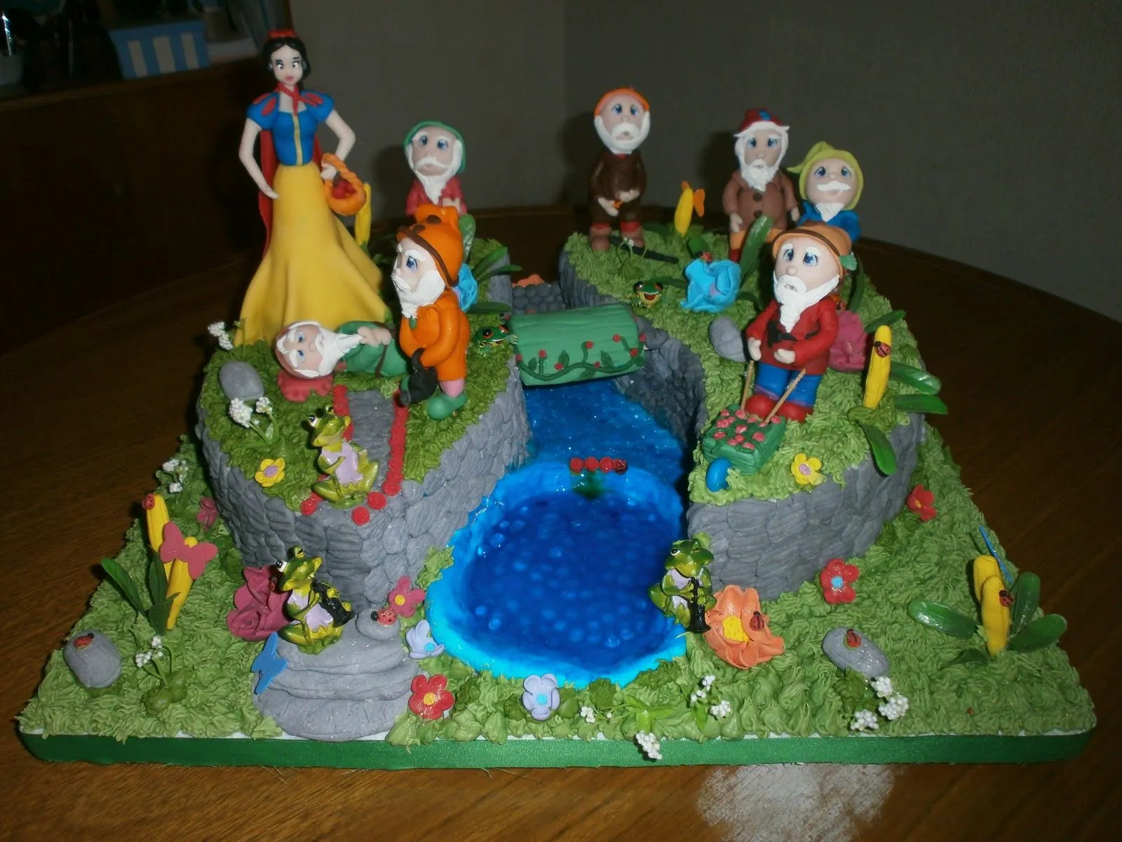 MIS CUPCAKES: TORTA BLANCANIEVES Y LOS 7 ENANITOS