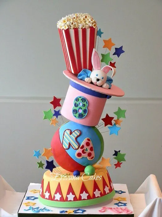 torta circo | tematico de circo | Pinterest