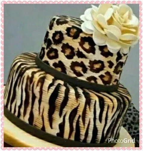 Torta cumpleaños decoracion Animal Print #torta #cumpleaños ...