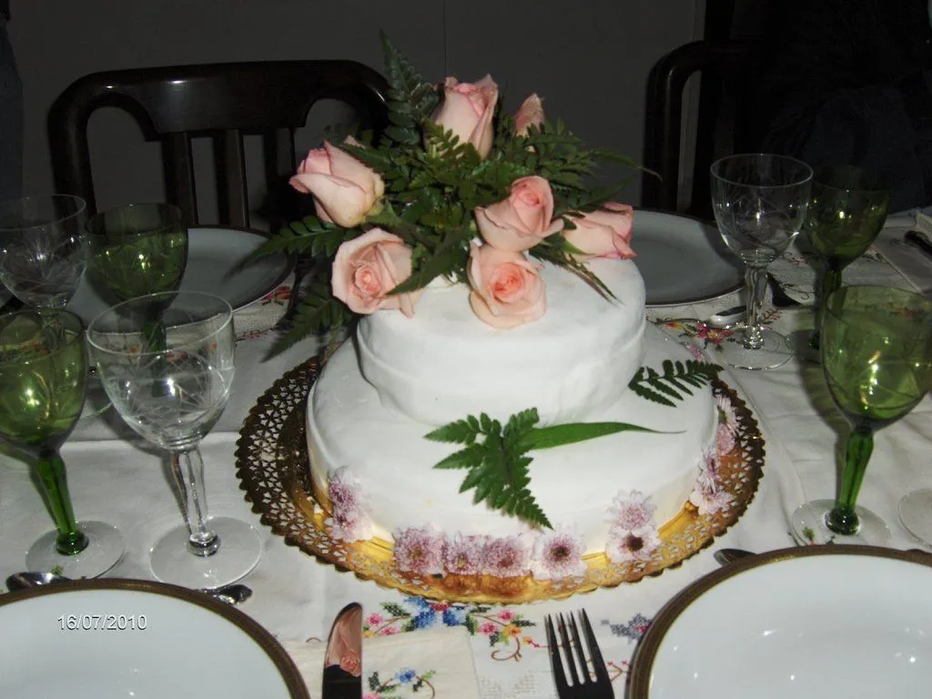 torta decorada con flores | Cocinar en casa es facilisimo.