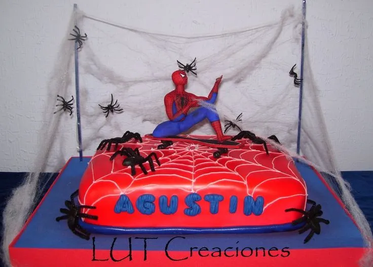 Torta Decorada El Hombre Araña y su Patineta | Tortas | Pinterest