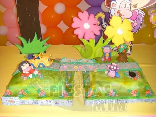 Torta de Dora la Exploradora y sus amigos