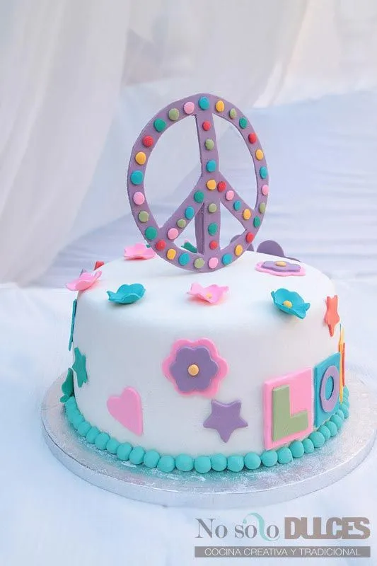 Peace and love: Tarta hippie para celebrar un gran premio | No ...