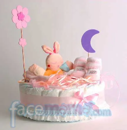 Torta de pañales para baby shower | Baby Shower