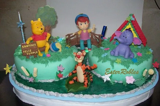 torta winnie de pooh y amigos adornos y tortas artesanales con tus ...