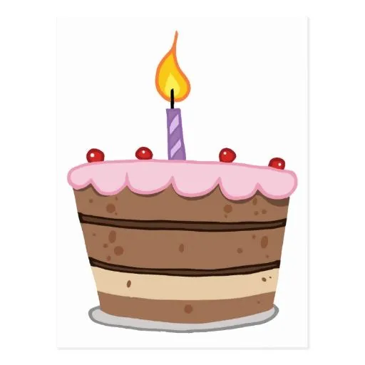 Torta de cumpleaños con un Lit de la vela Llaveros | Zazzle