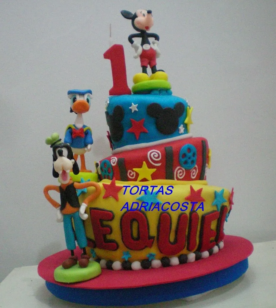 Tortas adriana acosta infantiles: TORTAS DE MICKEY,CLUB HOUSE Y ...