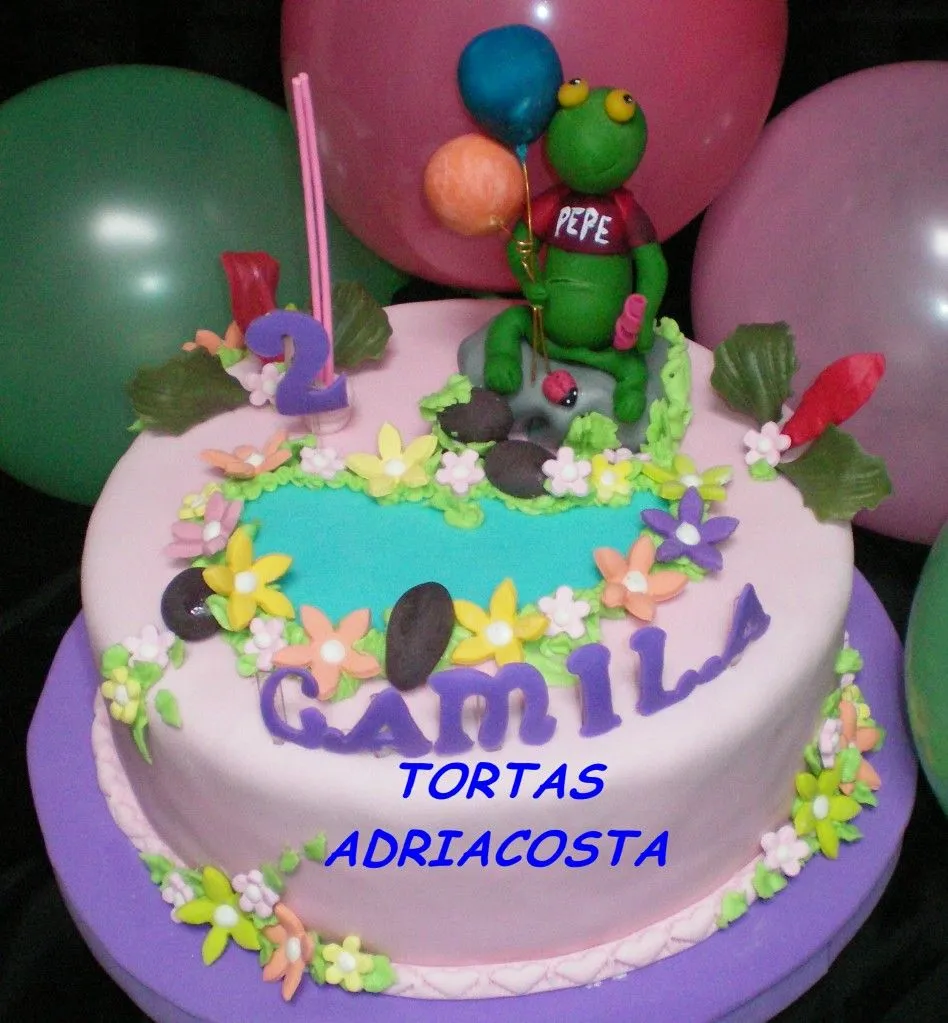 Tortas adriana acosta infantiles: TORTAS DEL SAPO PP Y PEPA