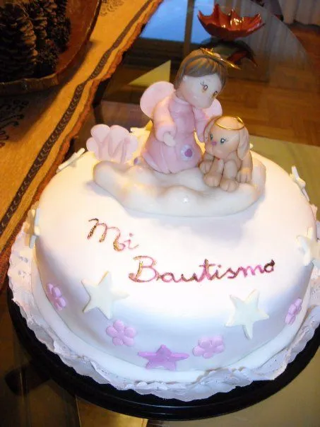 Dulzuras para el alma: TORTA de bautismo