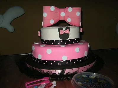 Tortas decorado con la cara de Minnie - Imagui