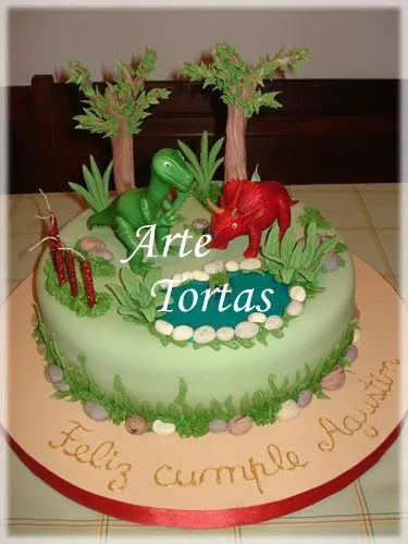 Arte Tortas: Torta Dinosaurios