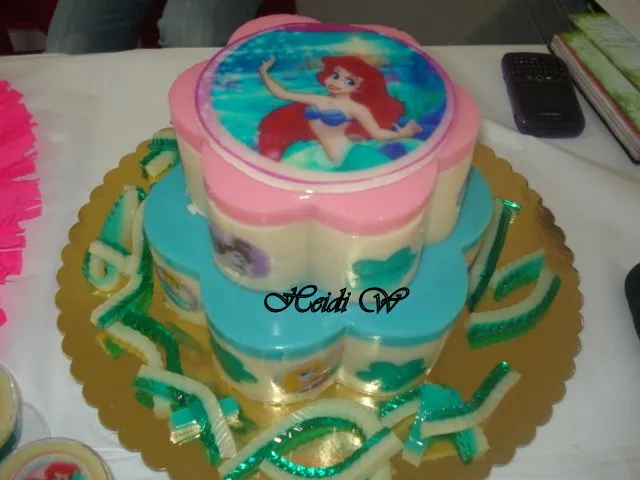 TORTAS INFANTILES Y GELATINAS DECORADAS DE HEIDI WINKELJOHANN: ariel