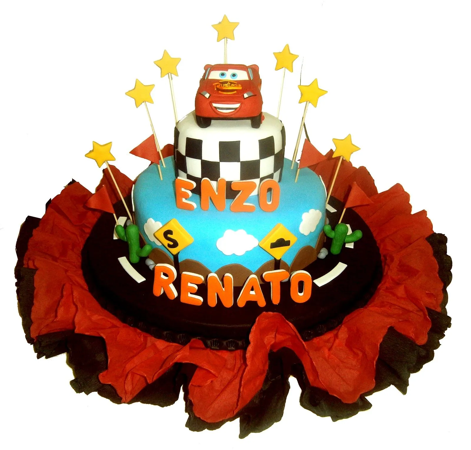 TORTAS INFANTILES MARÍA ELENA: Torta de Cars Rayo Mc Queen