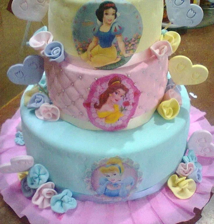 Tortas infantiles princesas Disney - Imagui