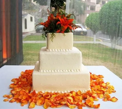 MODA SIEMPRE ELEGANTE: TORTAS CUADRADAS de MATRIMONIO