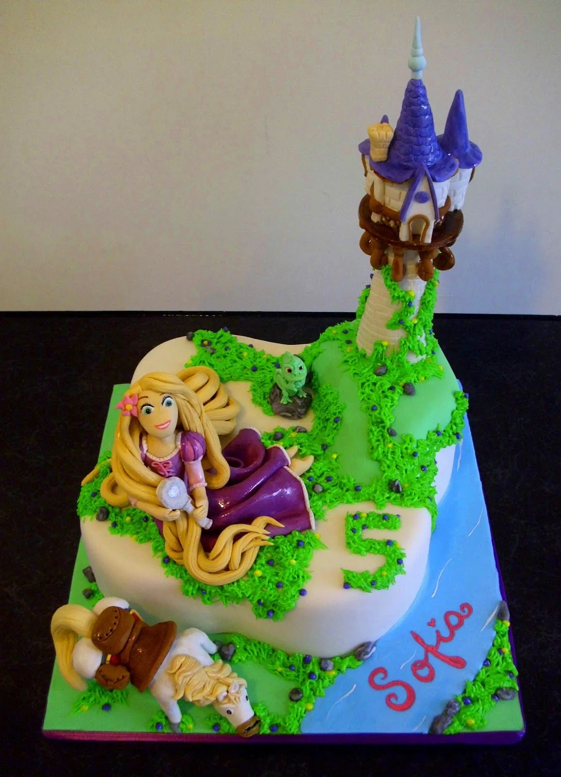 Tortas para nenas con motivo de rapunzel - Imagui