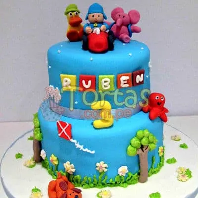 Tortas Pocoyo y Cupcakes de Pocoyo - Tortas artisticas y ...