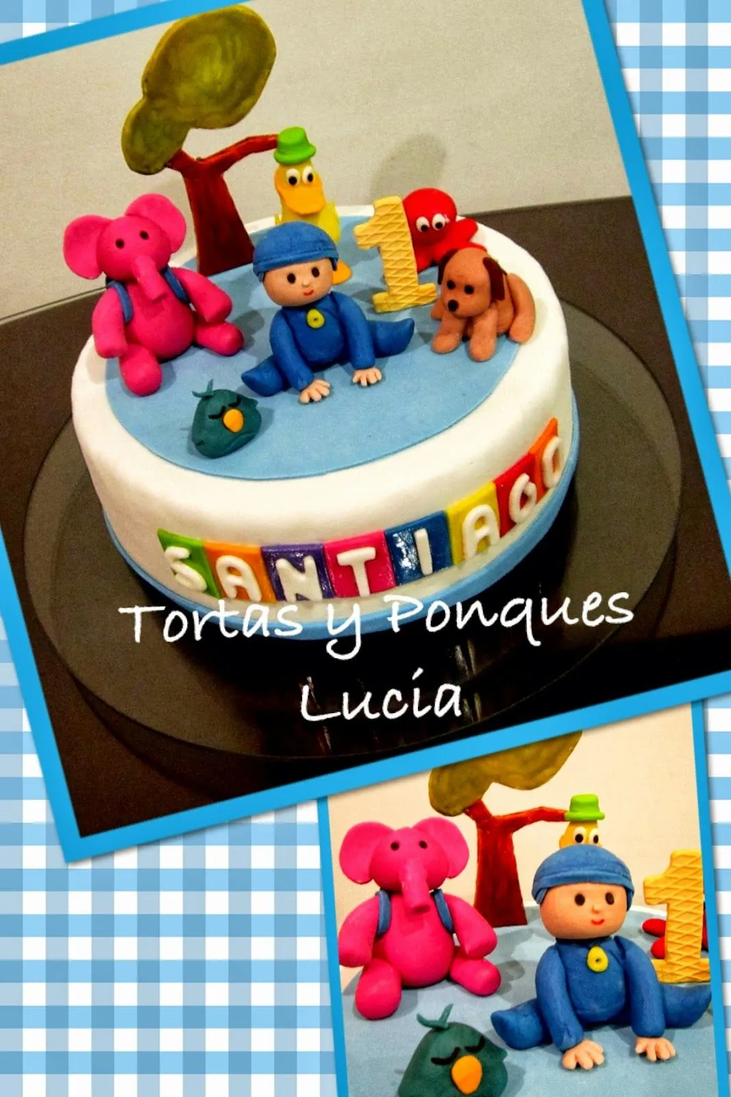 Tortas y Ponques Lucia: Torta de Pocoyo y sus amigos