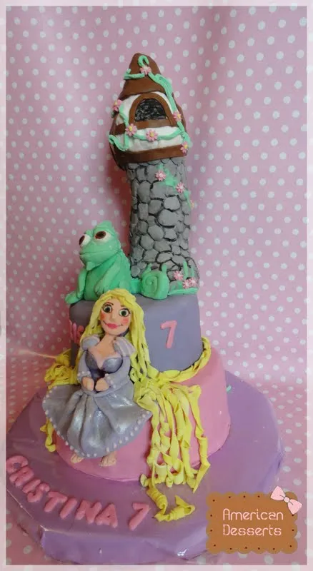 american desserts: Tarta Rapunzel de la peli enredados y ...