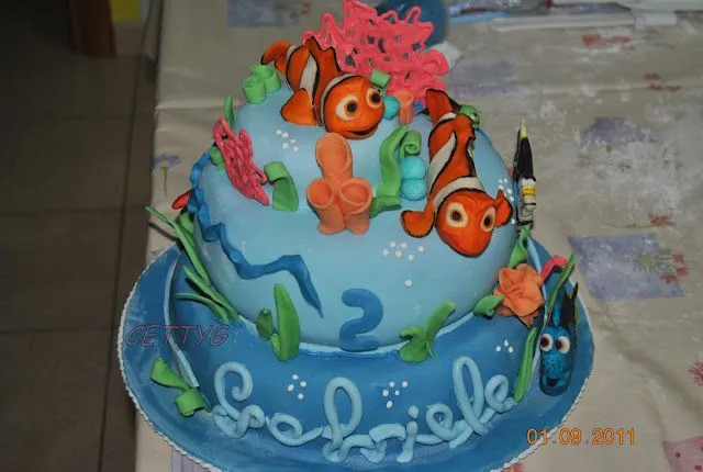 Le torte decorate di CettyG...: Torta Nemo... eccomi sono tornata!!!