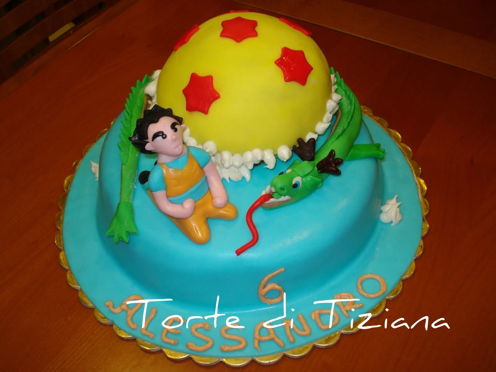 TORTE DECORATE: dragon ball "goku, drago, e sfera"