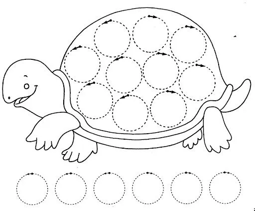 TORTUGA FICHAS DE GRAFOMOTRICIDAD PARA 3 AÑOS FICHAS PARA NIÑOS ...