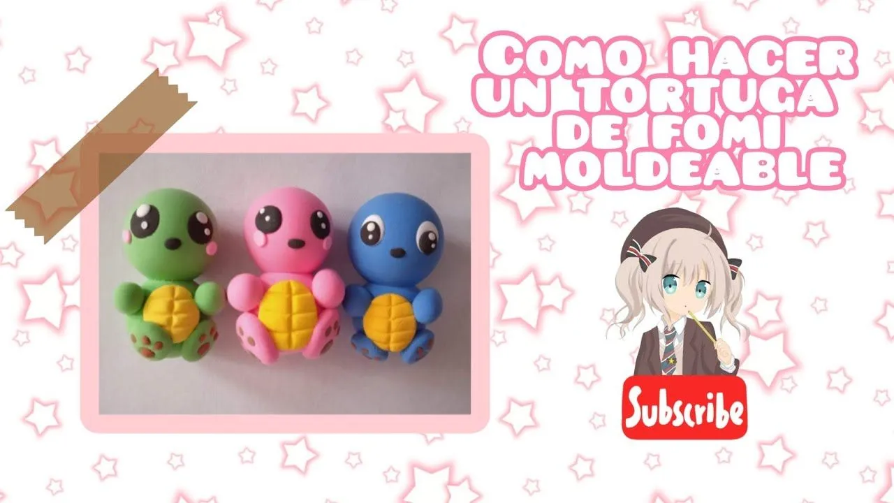 como hacer un tortuga de fomi moldeable - YouTube