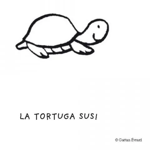 Tortuga Susi: Dibujos para colorear