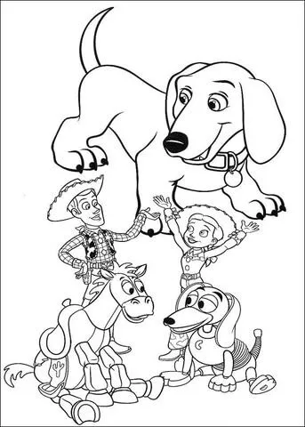 Toy Story Family coloring page | Super Coloring