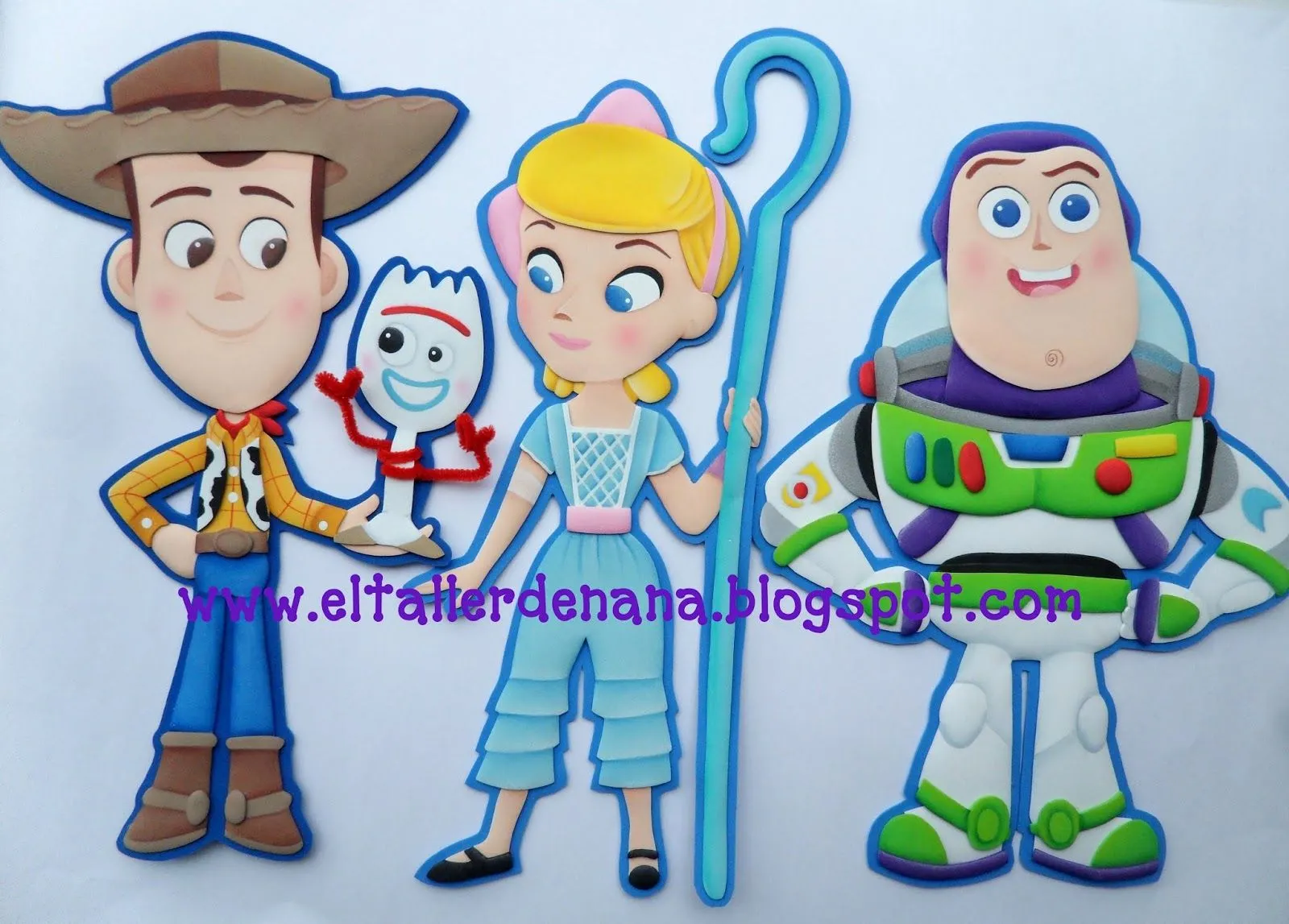 Toy Story 4 en Foami - El Taller de Nana