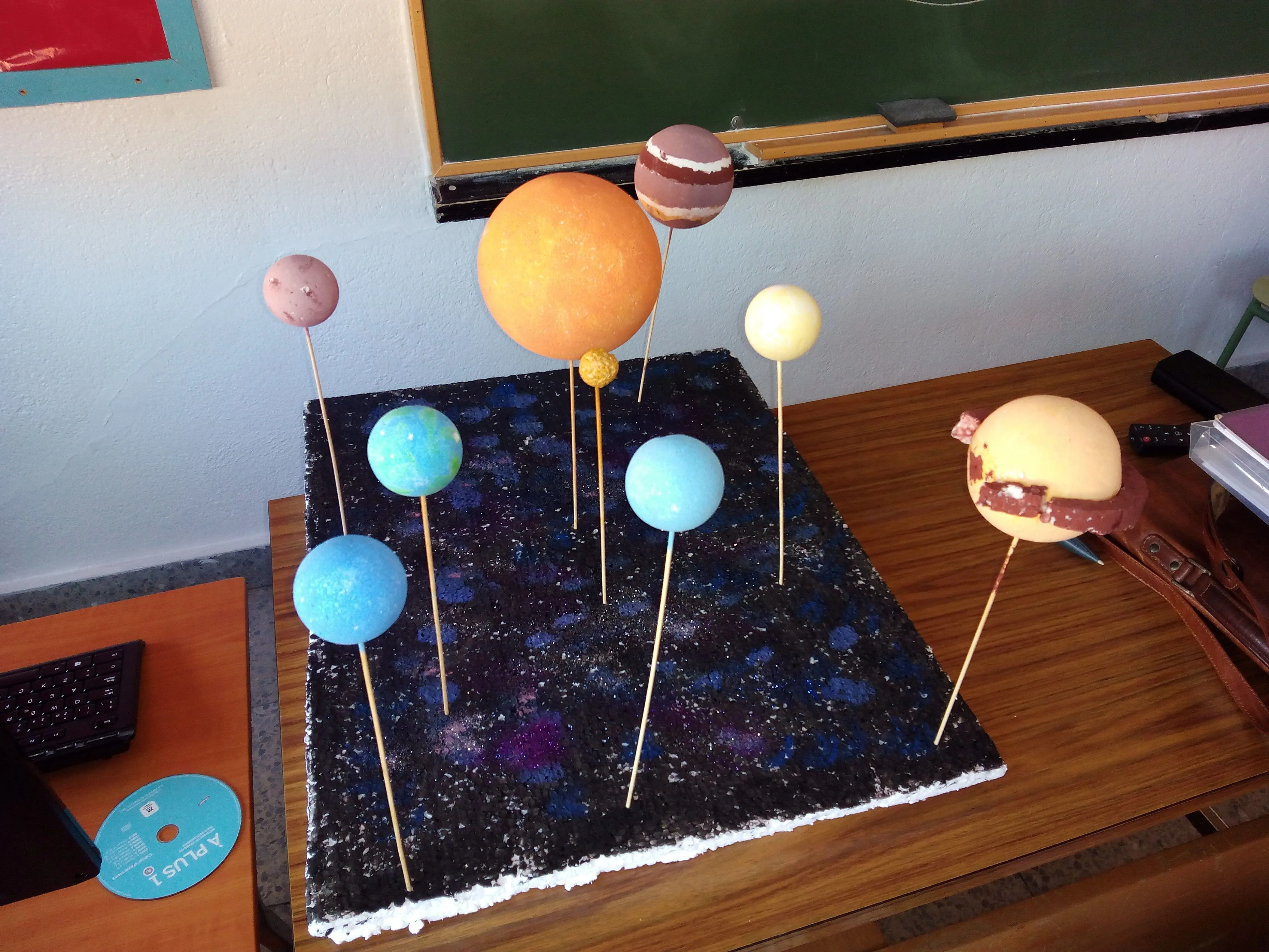 Trabajos de los alumnos. Maquetas astronómicas | Encinas y Bellotas