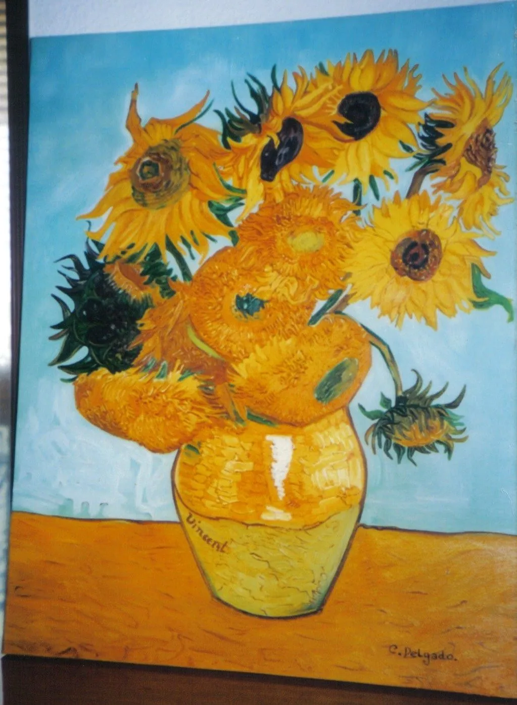 Los Trabajos de Cris.: Girasoles de Van Gogh.