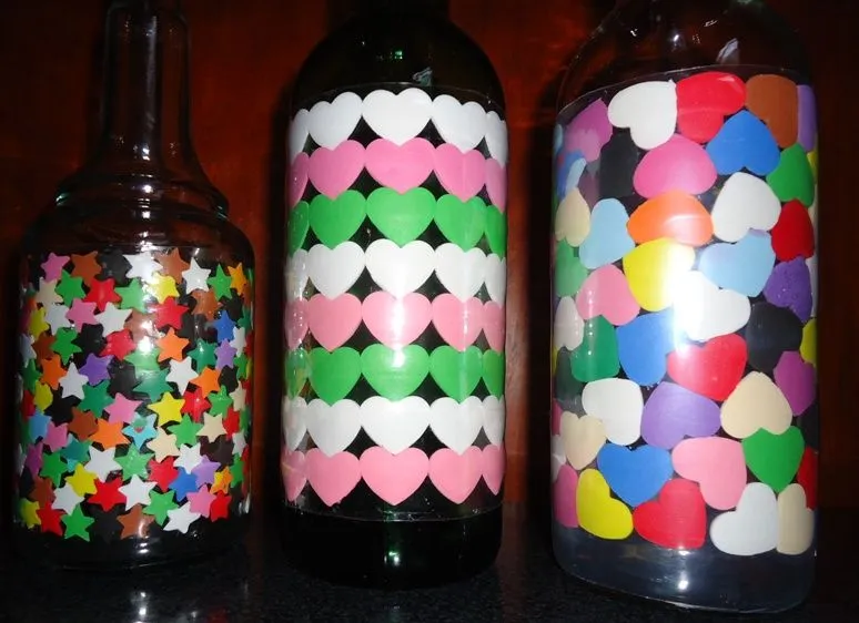 Trabajos de Miriam: Botellas decoradas