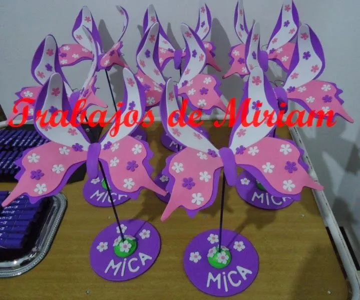 Trabajos de Miriam: Cumpleaños de Mariposas