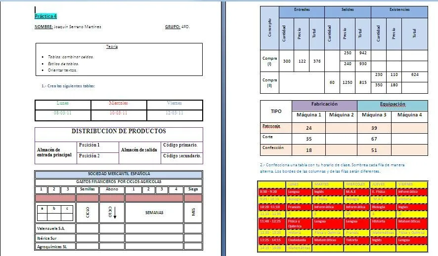 Trabajos en word - Imagui