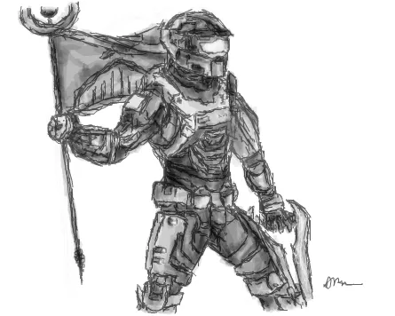 Traditional Drawing on Halo-Perfection - DeviantArt