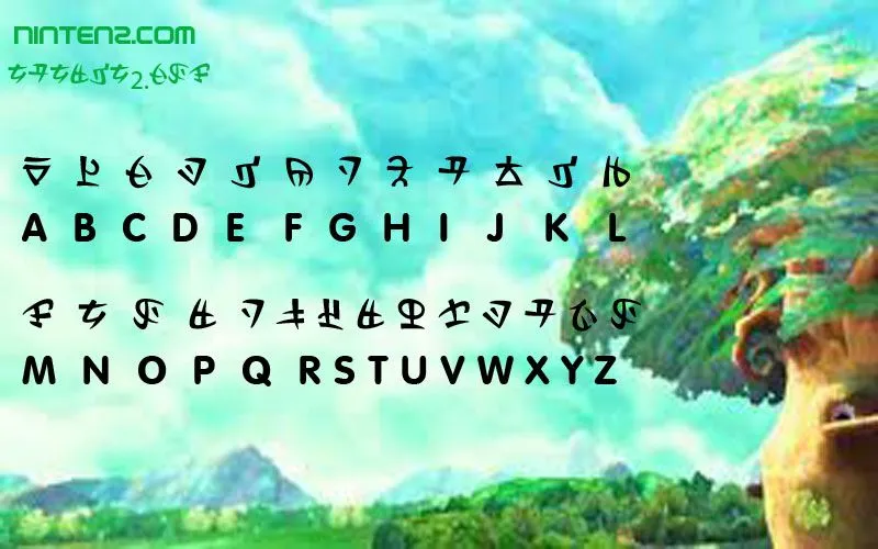 Se traduce el alfabeto Hylian de Skyward Sword | ninten2