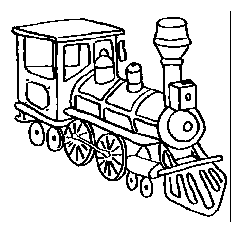 Train 3 coloring page