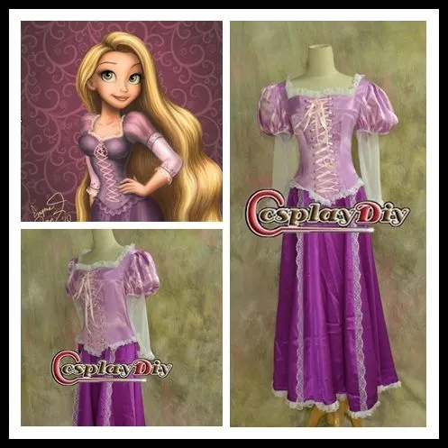 traje de Rapunzel de venta al por mayor con una óptima relación ...