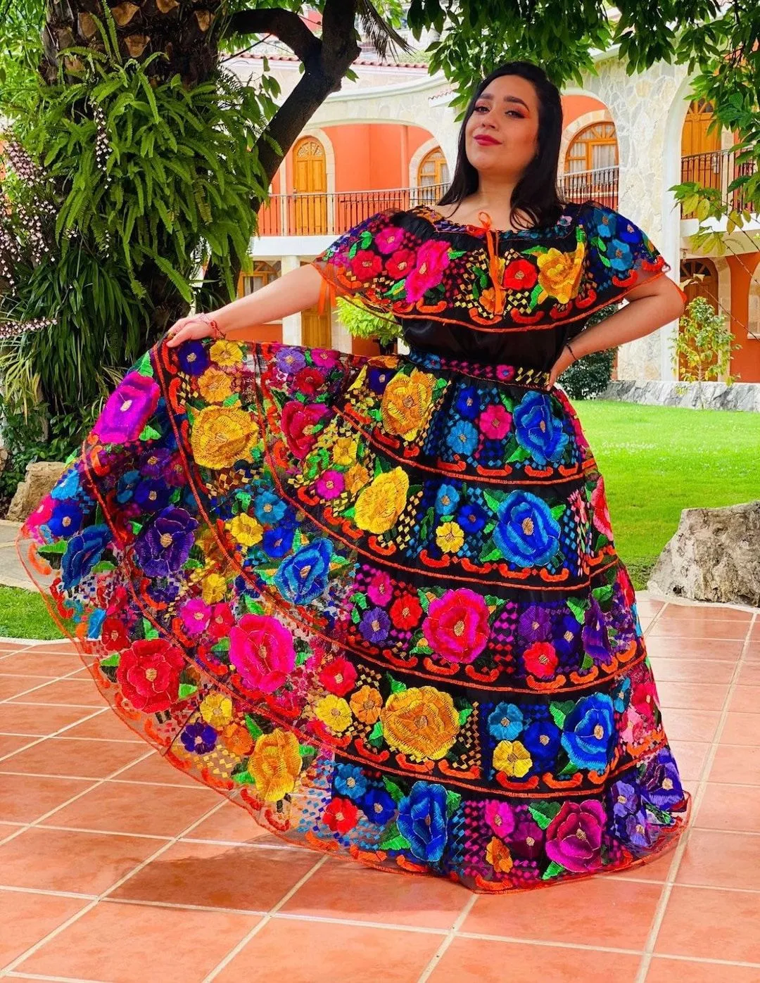 Traje típico chiapaneco. Vestido tradicional para mujer - Etsy México