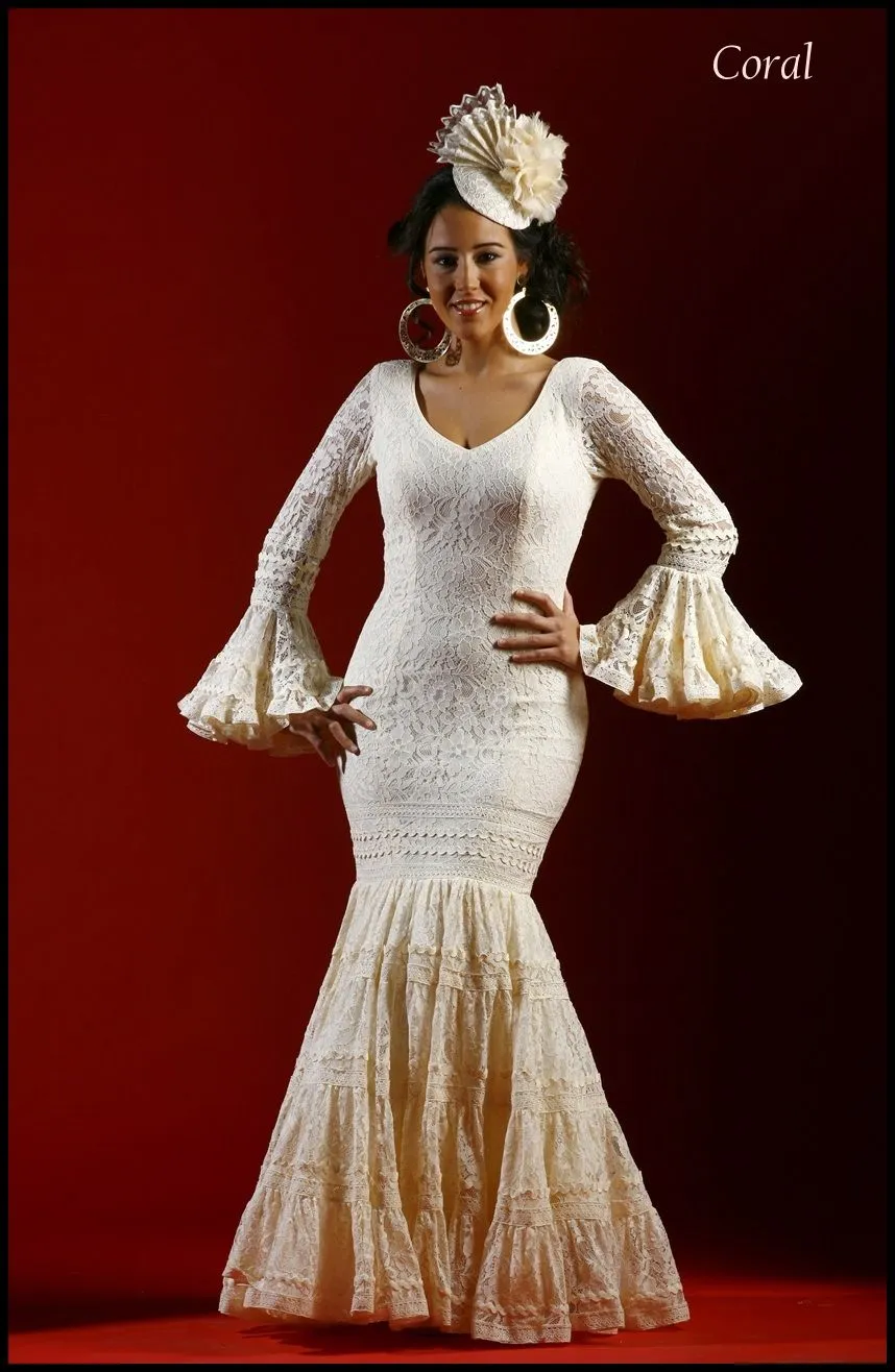 trajes-de-flamenca-coral- ...