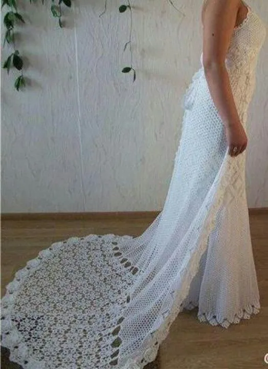 Trajes de novias al crochet on Pinterest | vestidos, crochet wedding …