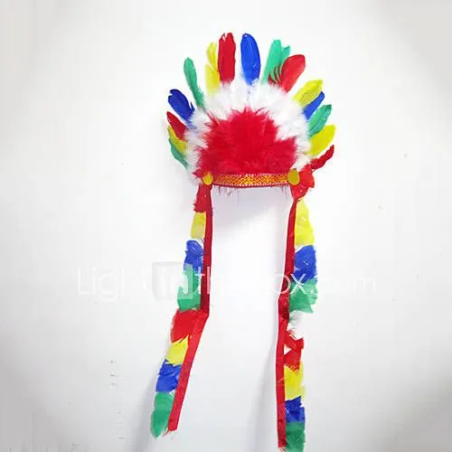 Trajes pluma multicolor indio Celada - USD $ 6.99