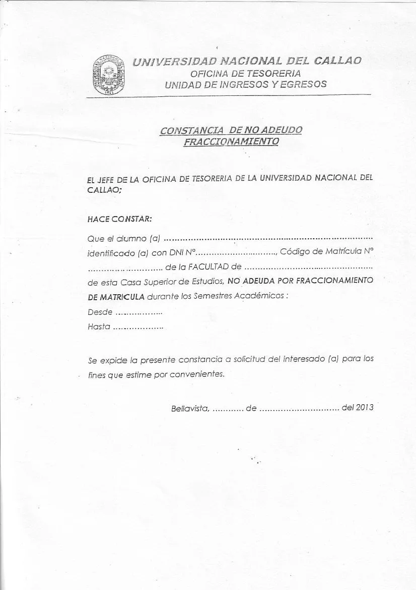 TRAMITES PARA OBTENER CERTIFICADO DE EGRESADO FIEE | CEICTEC FIEE UNAC