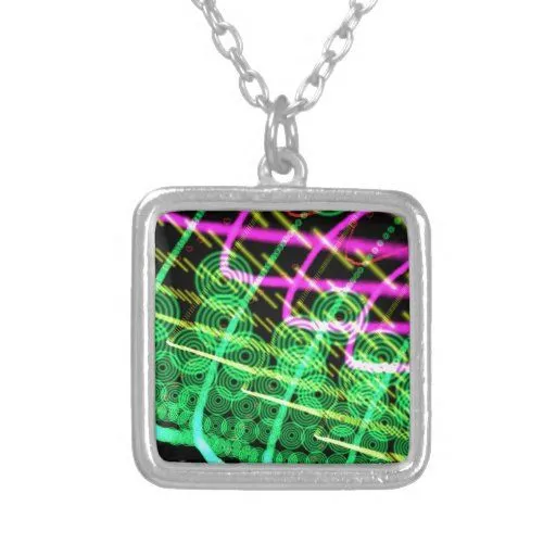 Trance DJ abstracto Colgantes Personalizados de Zazzle.