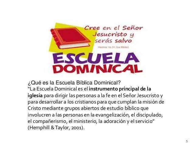 Cómo transformar la Escuela Bíblica Dominical.