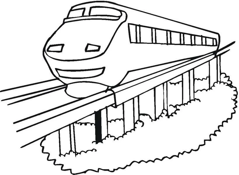 Transportes para colorear: Monorail