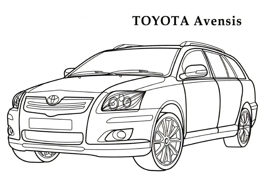 Transportes para colorear: Toyota