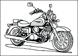 Transportes: Motos (6 dibujos) .