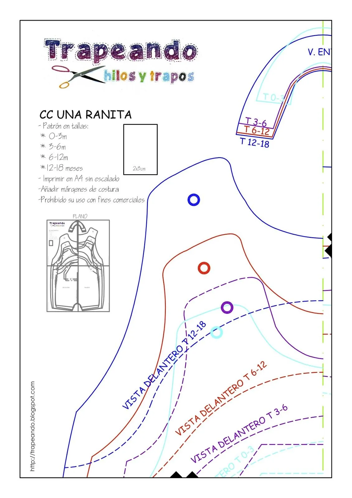 Trapeando: hilos y trapos: CC UNA RANITA. DÍA 1: PREPARAMOS PATRONES